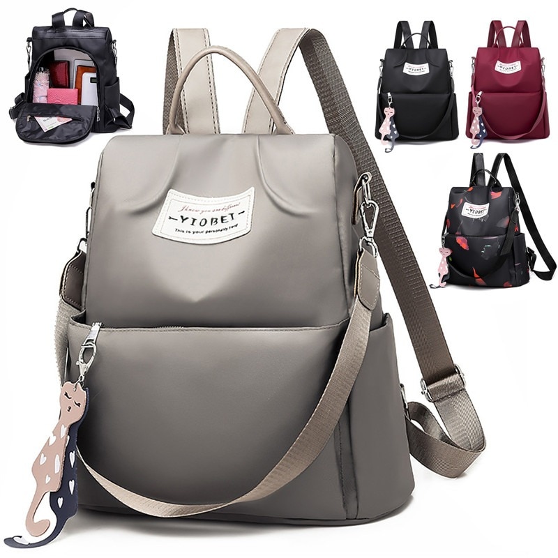 Fashion Anti-Theft Backpack Women Casual School Bags Teenage Girl Multi-Function Shoulder Bag Travel Bags For Girls Schoolbags