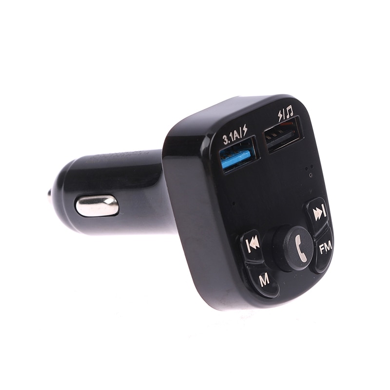 Car Charger Dual USB Bluetooth 5.0 FM Transmitter Wireless Handsfree Audio Receiver MP3 Player Adapter 3.1A Fast Charger